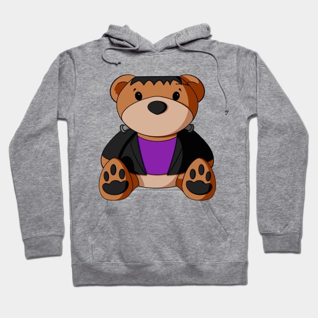 Fancy Frankenstein Teddy Bear Hoodie by Alisha Ober Designs